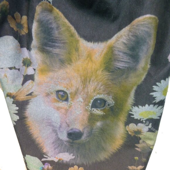 Teeki Floral Print with Wolf cub Leggings, size X-Small - Picture 3 of 5